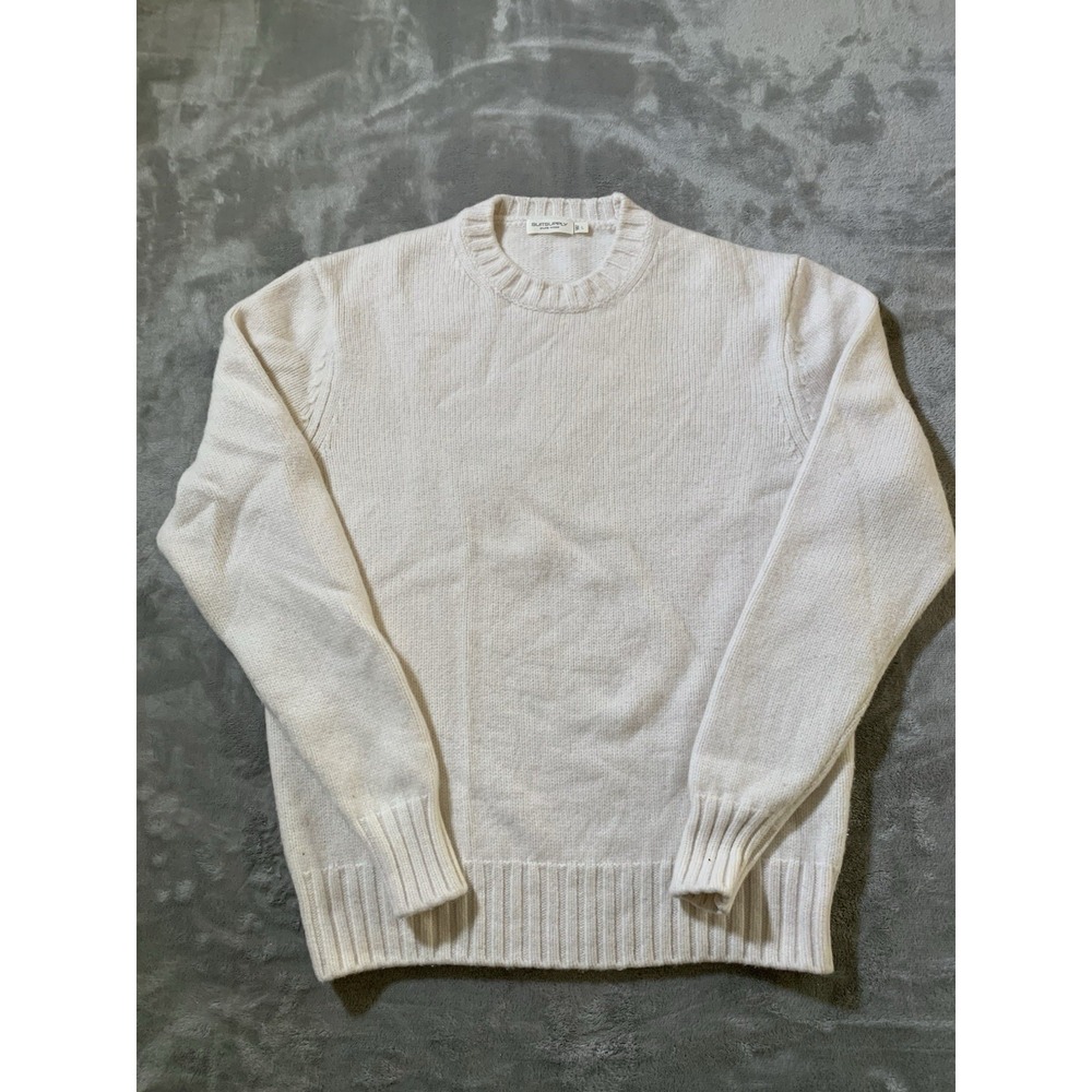 Suitsupply Pure Wool Sweater Size L White Preppy Career
